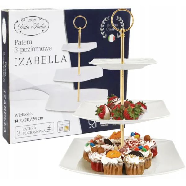 Porcelanowa patera piętrowa Festa Italia 